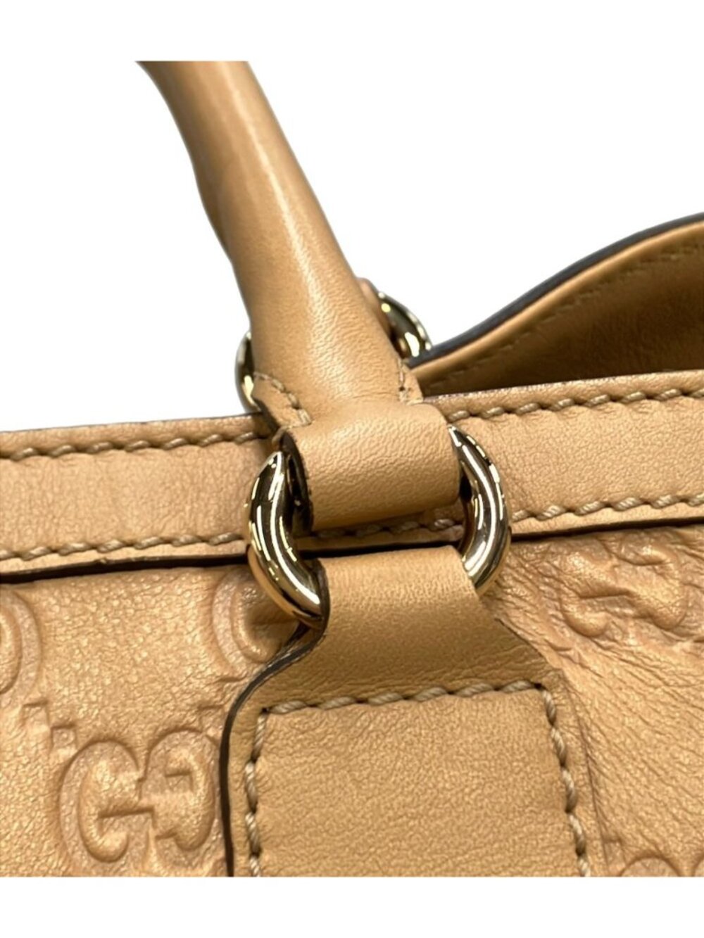 Gucci Tote Bag Guccissima Beige - Picture 9 of 10